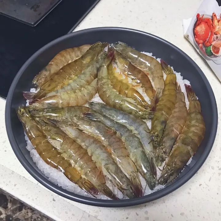 烤箱版盐焗大虾 第 2 步