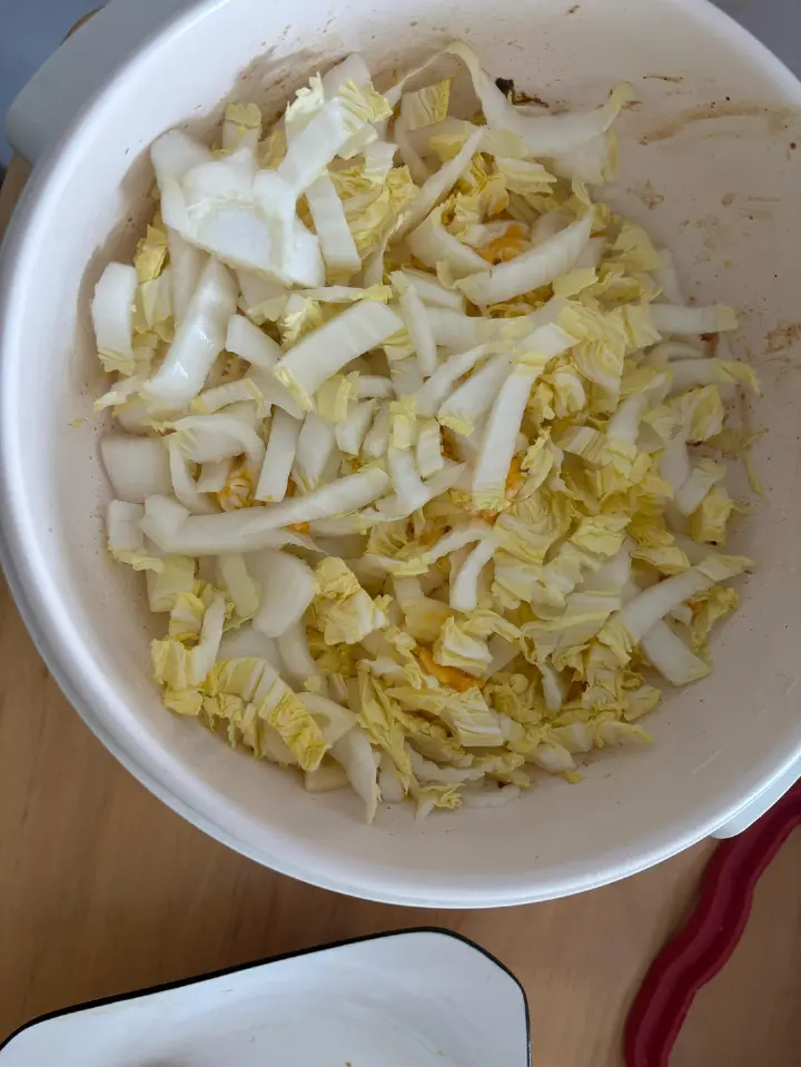 鸡胸肉娃娃菜蛋炒饭 第 5 步