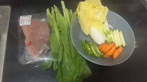 杂菜炒肉