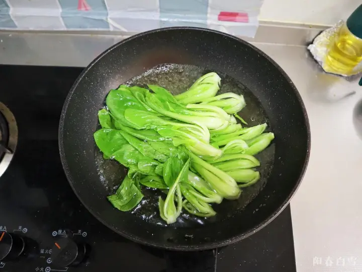 蚝油香菇青菜 第 3 步