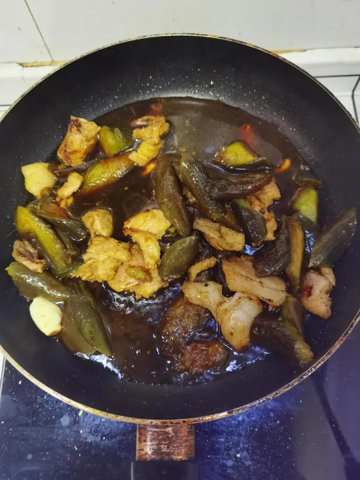 红烧茄子五花肉 第 10 步