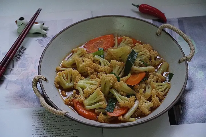 泰式甜辣酱炒花菜 第 13 步