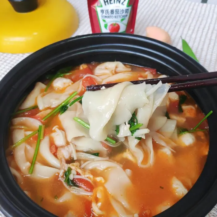 番茄虾滑水扯面 第 10 步