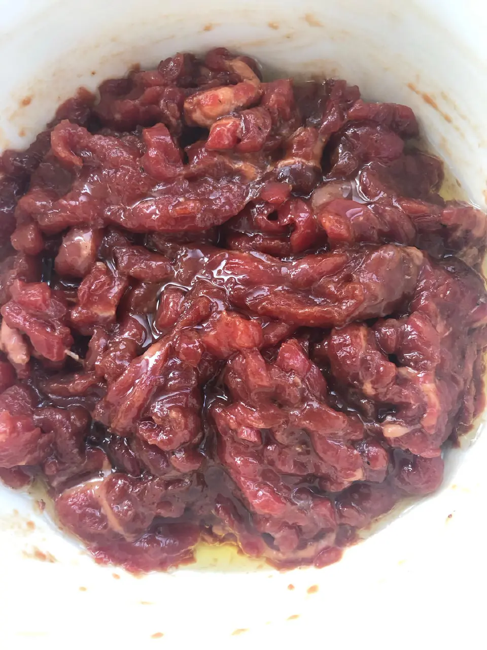 快手嫩滑腌牛肉成品图