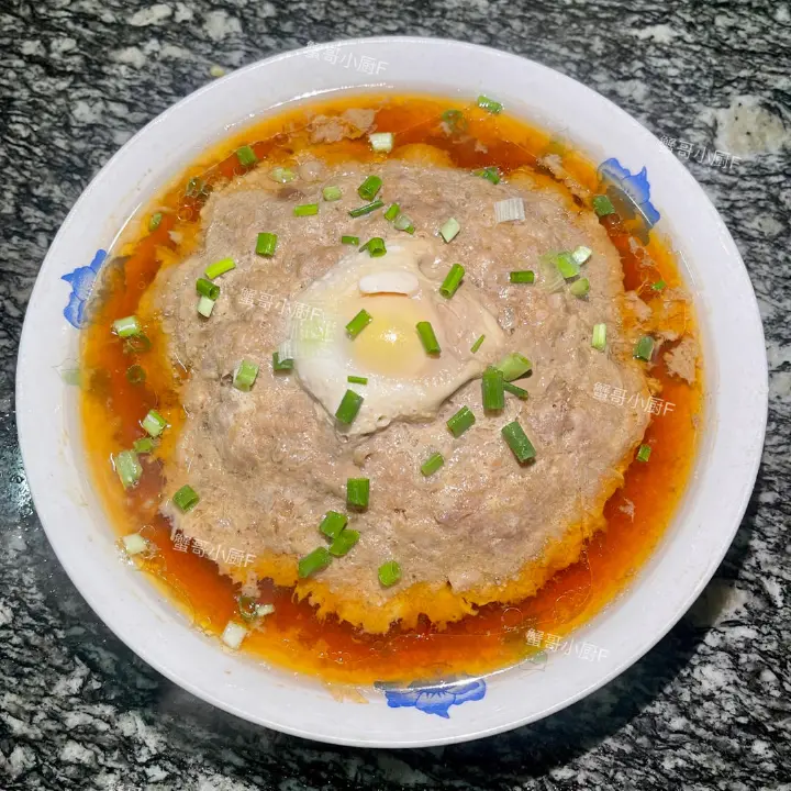 豆瓣酱肉饼蒸蛋 第 6 步