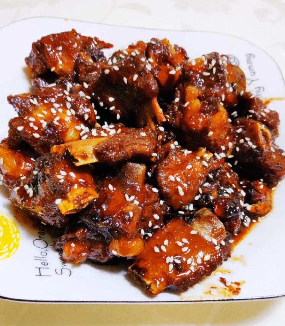 糖醋排骨成品图