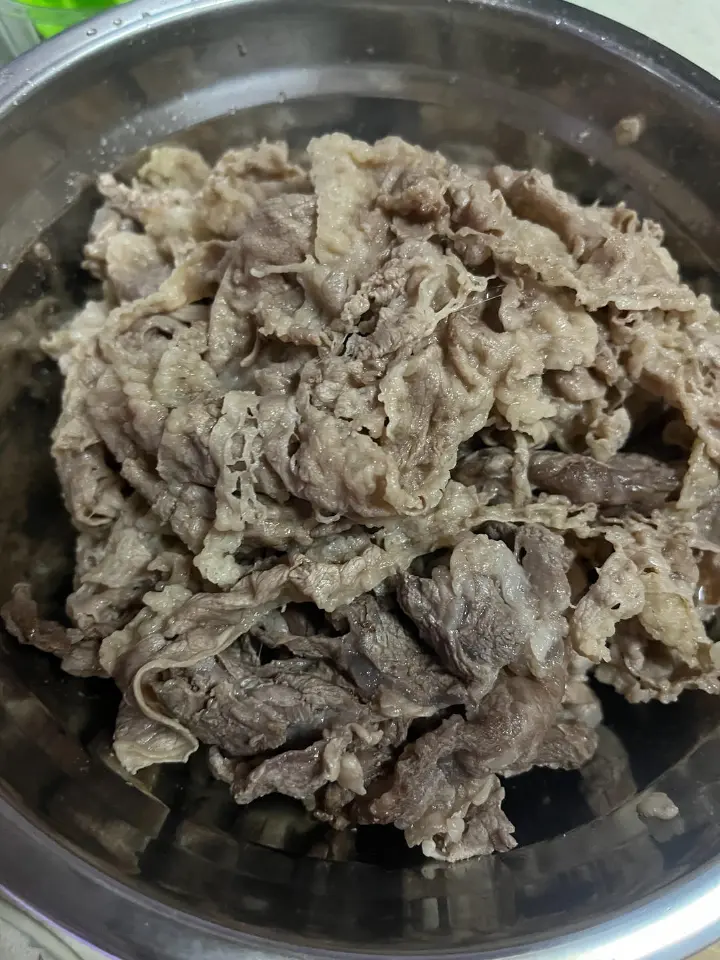 洋葱水晶粉炖肥牛 第 1 步
