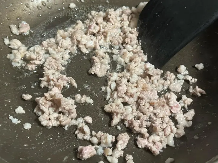 肉末西红柿茄丁面 第 4 步