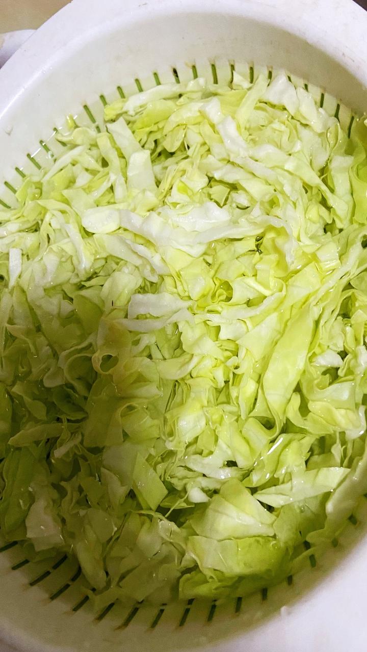 爆炒卷心菜 第 1 步