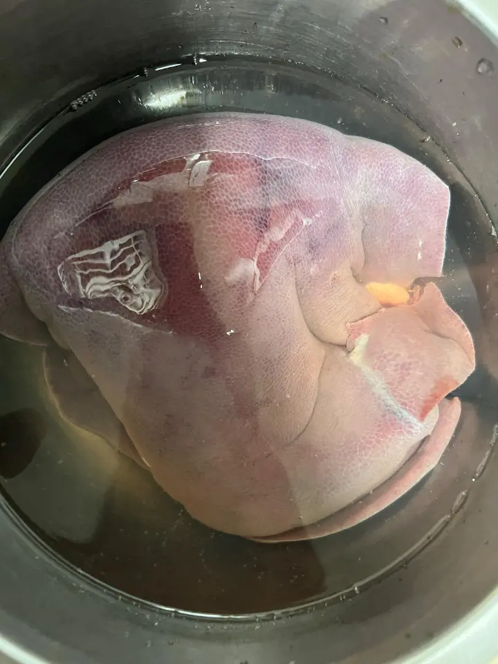 卤猪肝 第 1 步
