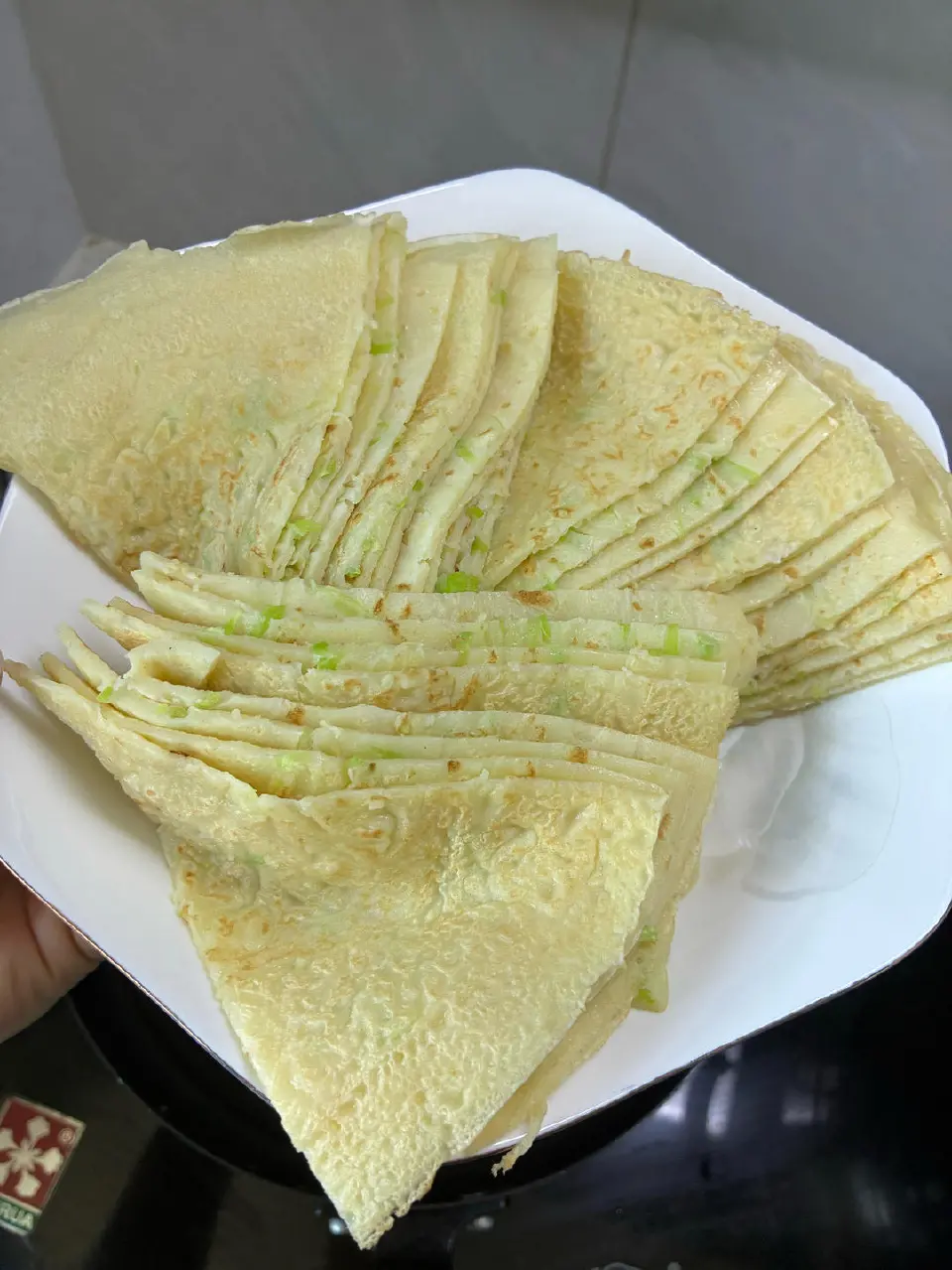 西葫芦鸡蛋小饼成品图