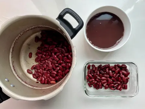 快手蜜豆与白芸豆沙
